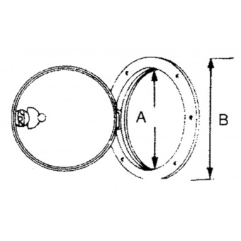 CAN-SB White Inspection Hatches In ASA Ø 185 mm