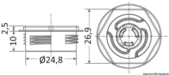 Osculati 10.341.02 - Delahousse Quick Fit-Realign Clip (100 pcs.)