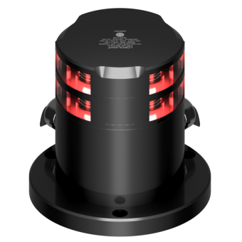 Lopolight 200-014G2ST-PRO - Navigation Light 2NM 360° Red, Double, Black Anodized
