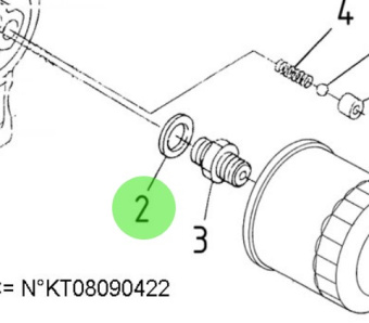 Nanni Diesel 970302073 - Ring Gasket for Timing Gear Case and Oil Filter Assembly