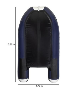 Hibo Pro Inflatable Boat 3.60 Aluminum Dark Blue