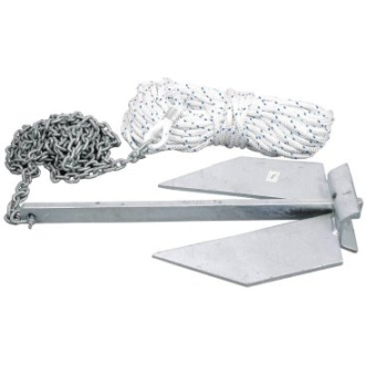 4WATER Flat Anchor Kit with Chain & Rope