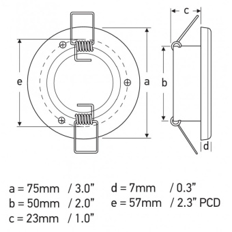 Hella Marine 2JA 017 884-001 - EuroLED 75 RGBW - White Plastic Cover