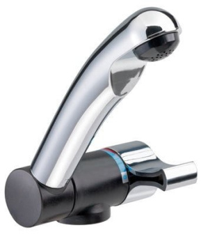 Reich Style 2000 Mixer Tap - Chrome/Black, Borehole Ø 27 mm