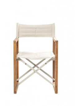 ARC Marine Director's Chair The Square Teak Linen