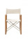 ARC Marine Director's Chair The Square Teak Linen