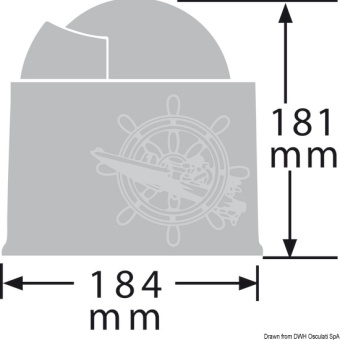 Osculati 25.085.11 - RITCHIE Globemaster Compass with Cover 5" Black/Blac