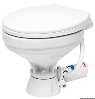 Osculati 50.206.24 - Electric Toilet Unit Big Plastic Seat 24V