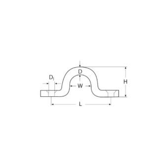 Belship 654465V - Bracket Forged 51mm/5mm Stainless Steel 304
