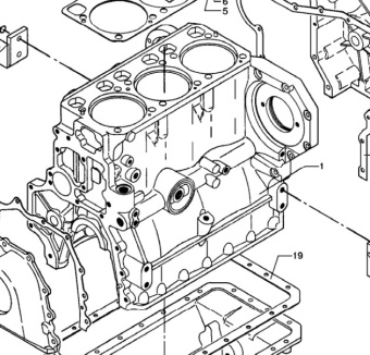 Bukh 033D0204 - Complete Crankcase With Liner for DV36 and DV48 Engines