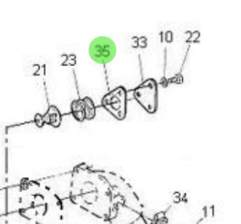 Nanni Diesel 970307152 - Gasket for Heat Exchanger Assemblies
