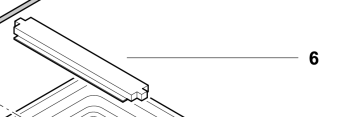 Isotherm SBE00096AA - Lid KIT Support Bar (Plastic Stand) for BI53/75 Built-In Refrigerator/Freezer