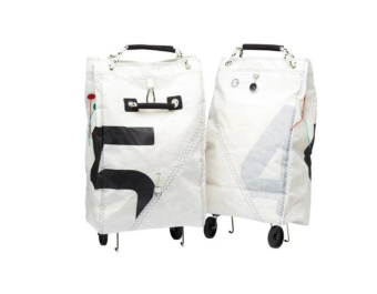 Trend Marine Sea King Foldable Sailcloth Shopping Bags on Wheels 55L 410×200×750 mm