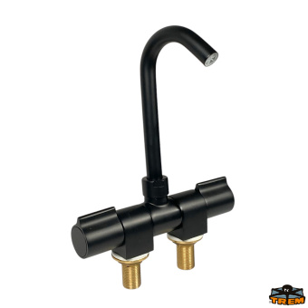 Trem N0138002 - Hot/Cold Water Short Foldable Tap PVD Black Colour