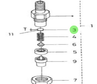 Nanni Diesel 970310382 - Washer for Injection Nozzle and Pipe Assemblies