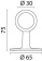 Foresti & Suardi Middle Fittings 30 mm Brass