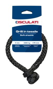 Osculati 08.300.04 - Soft Shackle High Strenght Grey 4 mm (set 2pcs)