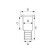 Plastimo 13560 - Guidi Chromed Plated Brass Thru-hull Threaded Length 100mm