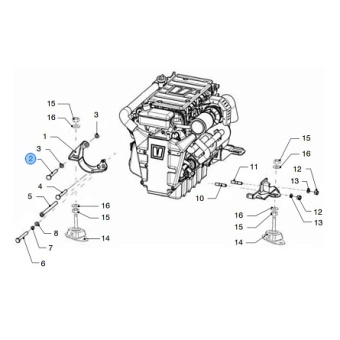 Vetus VFP01688 - Bolt M10x1.25x110