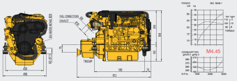Vetus M4.45 Marine Diesel Engine - 30.9 kW (42.0 HP)