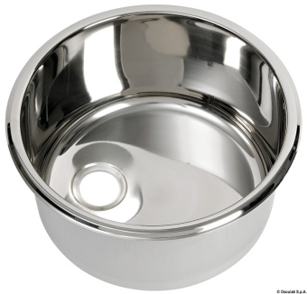 Osculati 50.187.36 - Stainless Steel Mirror Polished Round Sink 330x180 mm