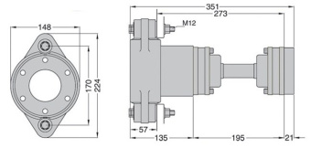 Python Drive P80-S Complete Shaft Drive System