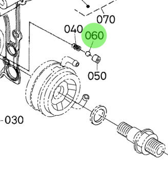 Bukh 07715-00201 - Gear Case Ball for EPA28 and EPA36