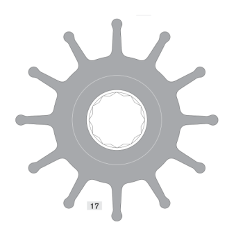 Johnson Pump 09-814B - Impeller Kit for F9 Pumps (Neoprene)