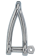 Allpa Stainless Steel Shackle (Twisted Form), A=Ø10mm, B=67mm, C=21mm (Breaking Load 3260kg)