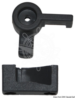 Osculati 19.910.08 - Right Locking Lever For LEWMAR Portlights From 1982 to 1998