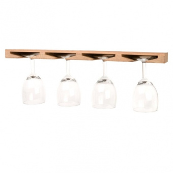 Teak Ceiling Mounted Wine Glass Holders