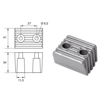 Bukh PRO L8146001 - Anode F/YAMAHA EngineS