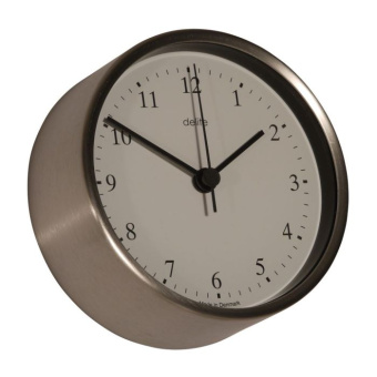 Delite 607000 - Clock Clausen Stainless Steel 100 mm