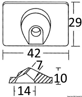 Mercury 42121 6/15 HP Outboard Anode - Osculati 43.433.01