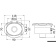 Osculati Elissa Stainless Steel Boat Shower 118x97 mm with Keji II Chromed Platted Shower Head with White Nylon Hose 4 meter - 15.305.61