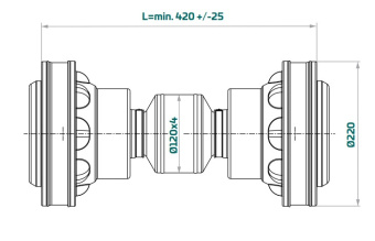 Aquadrive HDL48.690 – Heavy Duty Line Anti-Vibration Thrust Bearing System