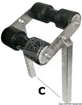 Osculati Boat Trailer Swinging Central Keel Rollers
