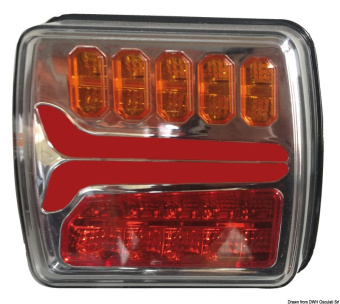 Osculati 02.021.29 - Left Rear Dynamic LED Light