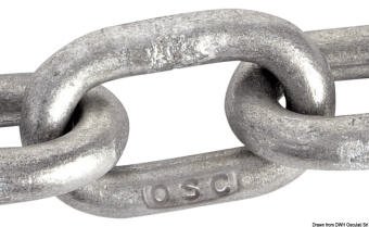 Osculati 01.373.08-025 - Galvanized Calibrated Chain 8 mm x 25 m