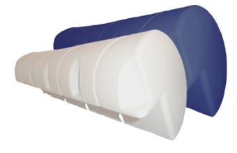 Allpa Dock Fender, 1000x190x190mm, 3,6kg, Dark Blue (Size 1)