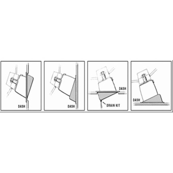 SeaStar HA5419 - Dashkit 20° For Hydraulic Helms