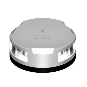 Lopolight 201-012-FB - Navigation Light 2NM 360° White, Silver w/FB Base