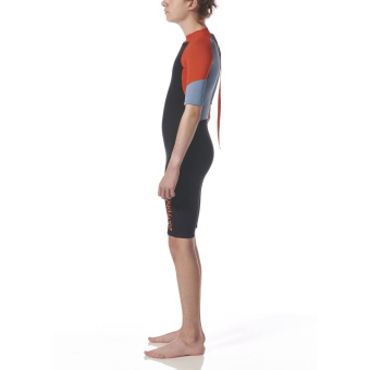 Plastimo P203227 - Essential 3/2mm Neoprene Wetsuit - Kids Shorty Black/Red Size Y-L
