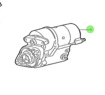 Nanni Diesel 970517303 - 12V 1.0 kW Starter Motor for HE and N Series Engines