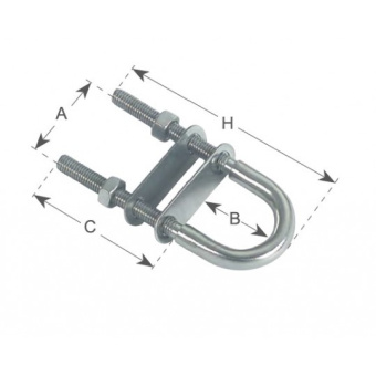 U-bolts Thread M8