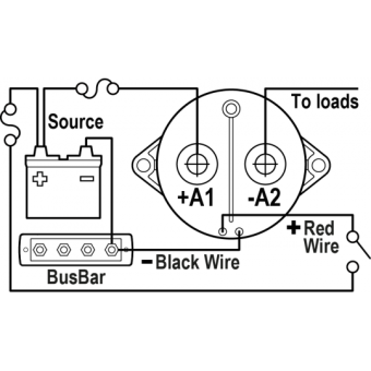 Blue Sea Solenoid Series L 12/24V - 150 Amp Max
