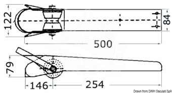 Osculati 01.119.94 - Bow Roller 500 mm