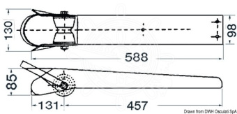 Osculati 01.119.95 - Bow Roller 588 mm