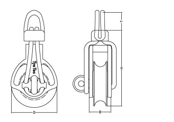 TyeTec WLB60SB - Loop Swivel with 60mm Slide Bearing Block