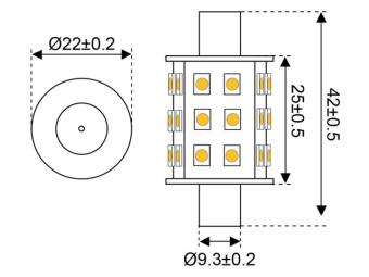 Talamex LED 30 10-30V Aqua Signal 42mm